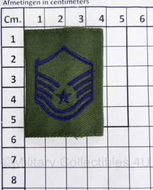 USAF US AIRFORCE GVT epaulet voor de borst van de Goretex jas  -  rang  Master Sergeant - per stuk - 5,5 x 4 cm -  origineel