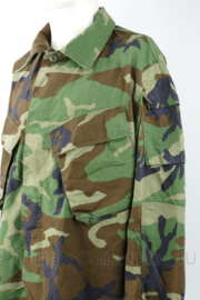 US Special Forces modified BDU uniform jas woodland camo - maat Large-Long = 8090/0414 - gedragen - origineel