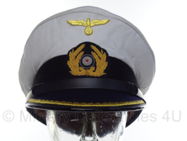 WO2 Duitse Kriegsmarine U boot officier schirmmutze wit - maat 57 t/m 60