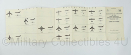 British Silhouettes of Aircraft on the Joint Services Aircraft Recognition Training List Low Altitude handboek - 22 x 11,5 cm - origineel