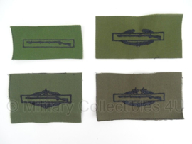 US Army IAB Infantry Assault Badges subdued stof - groen - verschillende badges