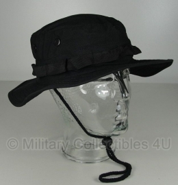 Boonie hat / Bush hat - Luxe model Ripstop - Zwart