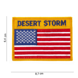 Embleem stof Desert Storm 8,7 x 6,4 cm.
