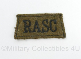 Britse leger RASC Royal Army Service Corps shoulder slip on patch - 7 x 3,5 cm - origineel