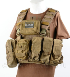 Defensie en Korps Mariniers Profile Equipment plate carrier Coyote met NIJ 3 ballistische inhoud en tassen - origineel