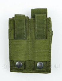 Defensie en Korps Mariniers en US Army groene Molle pouch double magazin Pistol - 15 x 10 x 4 cm - nieuw - origineel