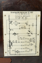 Bundeswehr veldtelefoon SF882 Streckenfernsprecher- 9 x 15,5 x 24 cm - origineel