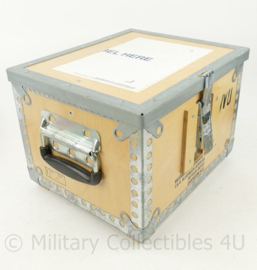 RNLAF Luchtmacht versterkte houten kist - 32½ x 27½ x 23½ cm -  origineel