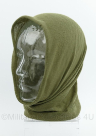 Tactical balaclava groen - gedragen - 41 x 23 cm - origineel