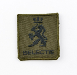 KL Nederlandse leger Selectie en Keuringcentrum KL borstembleem - met klittenband - afmeting 5 x 5 cm - origineel