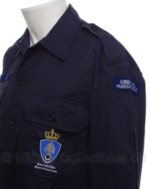 KMAR Koninklijke Marechaussee overhemd VT lange mouwen MET insignes - gebruikt - maat 8000/9095 - origineel