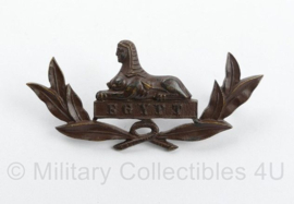 WO2 Britse East Lancashire Regiment Egypt cap badge - 5,5 x 2,5 cm - origineel