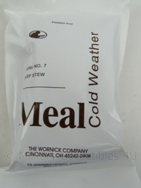 US Army MCW MRE Cold Weather los rantsoen - Meal Cold Weather  - Inspect Date 3-2022