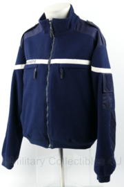 Franse Gendarmerie fleece jack - maat 54C - gedragen - origineel