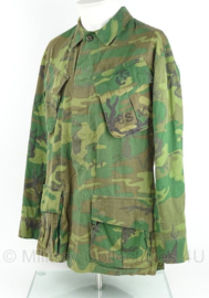 USMC Marine Corps Jungle Fatique uniform jasje - 3rd model ERDL POPLIN - gedateerd 1969 - zeldzaam - maat S/regular - origineel