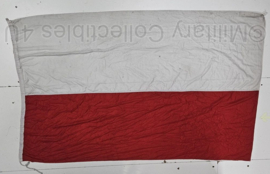 Defensie Korps Mariniersedoek Polen Poolse vlag met Nederlands NSN - fabrikant Shipmate - 150 x 225 cm - origineel