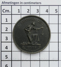 Duitse In Eiserner Zeit 1916 herdenkingspenning - diameter 4 cm - origineel