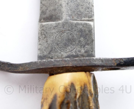 WO1 en WO2 Duitse originele Stiefelmesser - maker Demag Duisburg - 15,5 cm - origineel