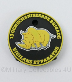 Defensie 13 MECHBRIG 13 Gemechaniseerde Brigade silicone sleutelhoesje - diameter 3,5 cm - origineel