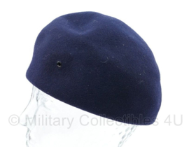 US Army beret woman's wool felt blue - maat 21 1/2 - origineel