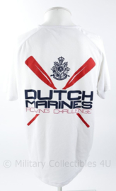 Korps Mariniers Dutch Marines Rowing challenge shirt wit - maat Medium - origineel