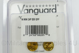 USN US Navy cap badge officer klein model High relief - Maker Vanguard - NIEUW -origineel