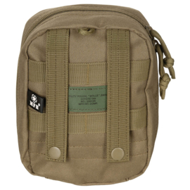 Multifunctionele MOLLE tas klein coyote tan - 15 x 19 x 7 cm - nieuwstaat