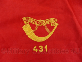KL Nederlandse leger halsdoek 431 Infanterie Beveiligingscompagnie Menno van Coehoorn - rood - origineel