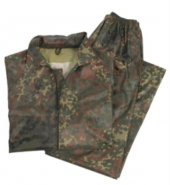 Regenpak - regenjas met regenbroek - flecktarn