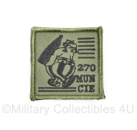 Defensie borst embleem 270 MUN CIE - met klittenband - 5 x 5 cm - origineel