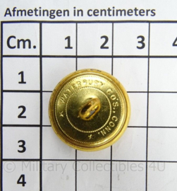 Scheepvaart Knoop Waterbury & Co Conneticut - goudkleurig - doorsnede 2,1 cm - prijs per stuk - origineel