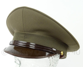 Italiaanse officiers visor cap - ongebruikt in de originele doos! - groen - maat 61 of 62 cm - origineel