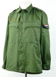 Zeldzame KL basis jas 1e model begin jaren 90  in groen - kleur groen van M78 kleding - 6080/8590 - origineel