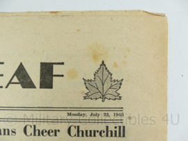 Krant Maple Leaf - 23 July 1945 -  origineel