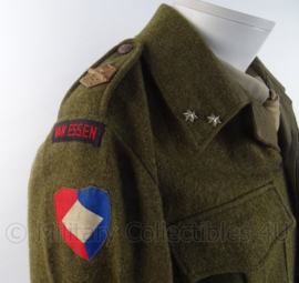 MVO uniform jas "veldartillerie", "Regiment van Essen" - rang "Eerste Luitenant" - met MVL speld - maat 49 - origineel