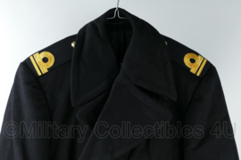 KMARNS Korps Mariniers Overjas Pyjekker mantel dubbele rij knopen 1977 Eerste Luitenant - maat 46 - origineel