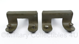 Wo2 US Jeep Willys MB set steunen voor de huif Bracket Top Bow - 13,5 x 8 x 4,5 cm -  origineel