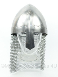 Spangenhelm met maliënkolder vikinghelm metaal - replica