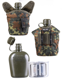 Veldfles met aluminium beker & hoes - FLECKTARN