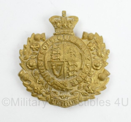 Brits Wo2 Cap Badge "Honi Soit Qui Mal Y Pense" Queen Victoria Crown - 5 x 5 cm - origineel
