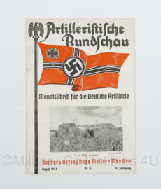 WO2 Duits boekje Artilleritische Rundschau August 1944 - origineel WO2