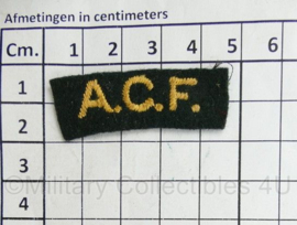 ACF Army Cadet Force British shoulder title embleem - origineel