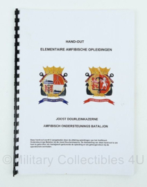 Korps Mariniers handout elementaire amfibische opleidingen amfibisch ondersteunings bataljon - 38 pagina's - origineel