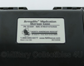 NAR North American Rescue Armadillo Medication Storage Case met hook discs - 19,5 x 12 x 5 cm - nieuw - origineel