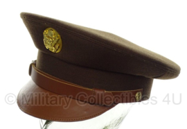 US Enlisted manschappen visor cap groen voor class A uniform - beste kwaliteit - 59 tm. 61 cm.