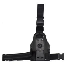 Double Strap Leg Shroud with quick release with SINGLE  leg strap Beenplaat Legpanel voor bijv. Safariland holster