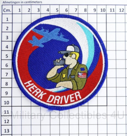 KLU Koninklijke Luchtmacht Herk Driver arm embleem met klittenband - diameter 10 cm - origineel