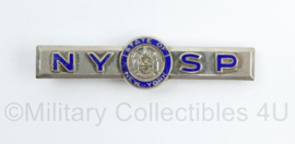NYSP New York State Police dasspeld  - 5,5 x 1,5 cm - origineel