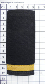 Paar commerciële piloot epauletten - 12 x 5 cm - origineel
