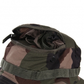 Boonie hat met vast vak voor muggennet- Franse CCE camo - Medium of XXL